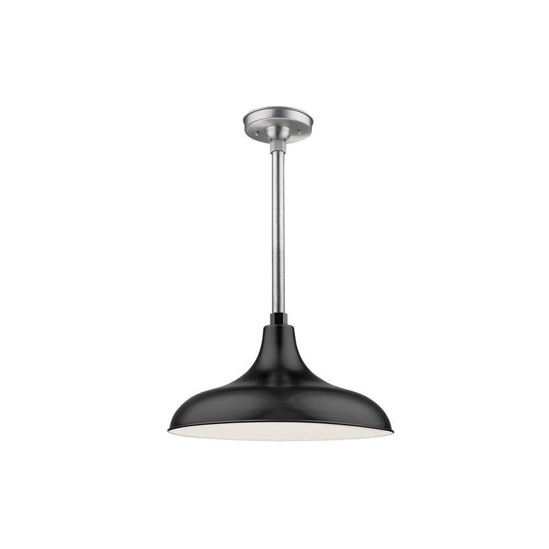 Millennium RMWHS17-SB One Light Pendant, Satin Black