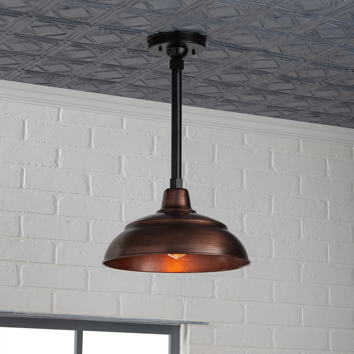 Millennium RWHS17-NC One Light Pendant, Natural Copper