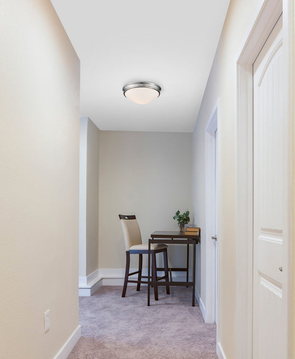 Millennium 5223-BN Two Light Flushmount, Brushed Nickel