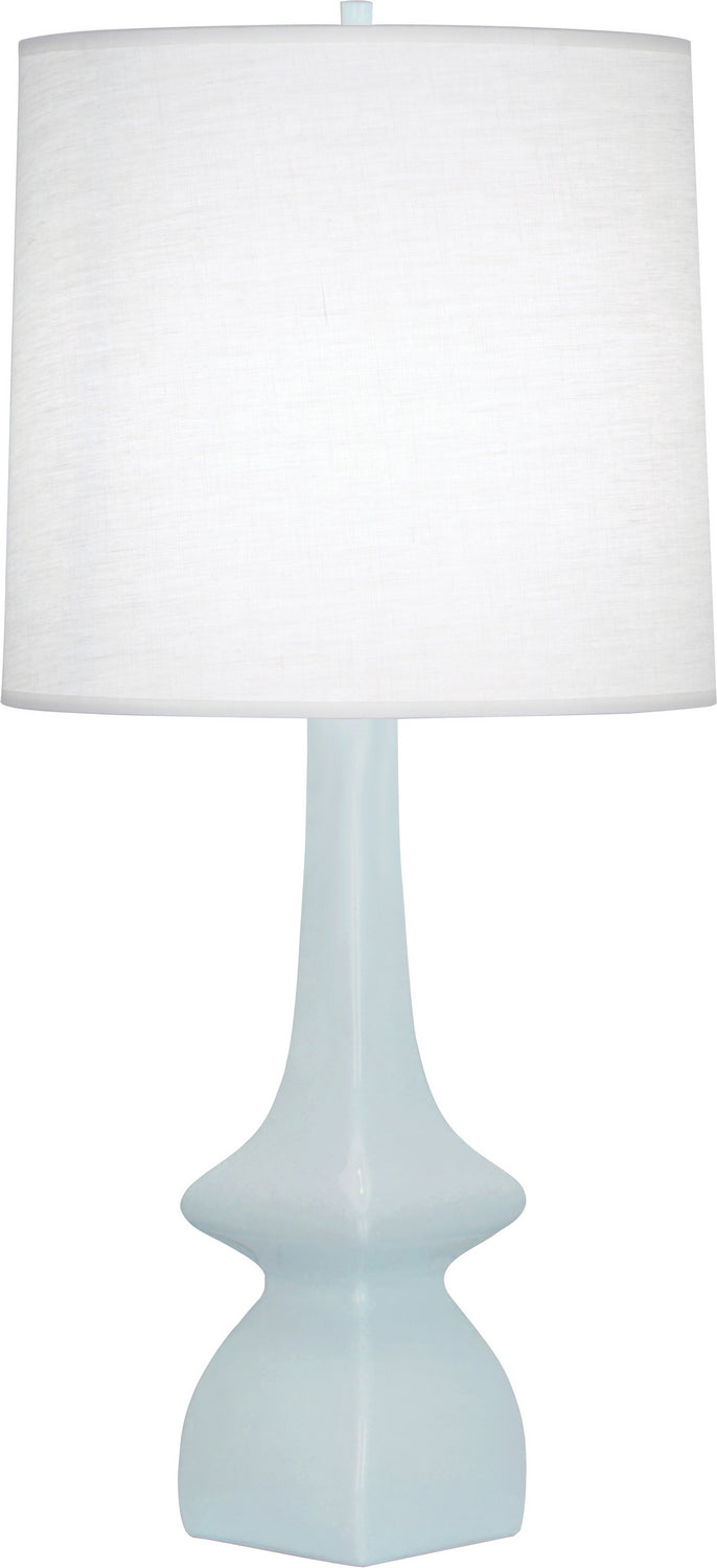 Robert Abbey BB210 One Light Table Lamp, BABY BLUE GLAZED CERAMIC