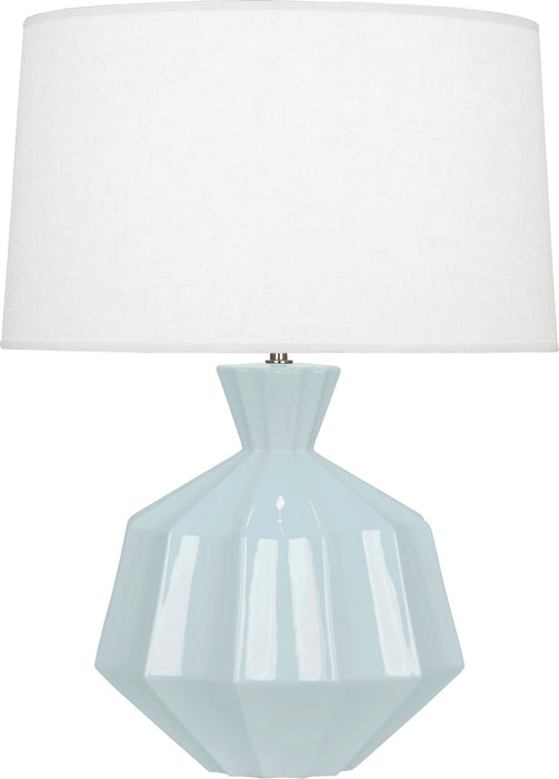 Robert Abbey BB999 One Light Table Lamp, Baby Blue Glazed Ceramic