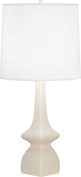 Robert Abbey BN210 One Light Table Lamp, BONE GLAZED CERAMIC