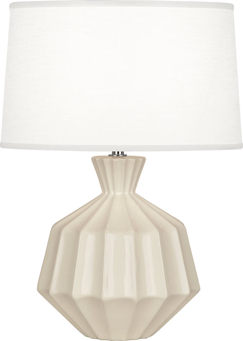 Robert Abbey BN989 One Light Accent Lamp, Bone Glazed Ceramic