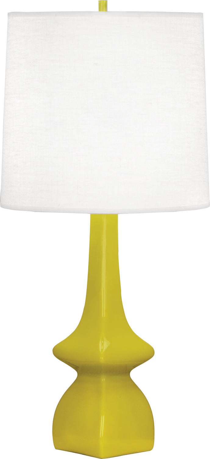 Robert Abbey CI210 One Light Table Lamp, CITRON GLAZED CERAMIC