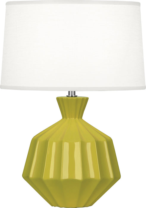 Robert Abbey CI989 One Light Accent Lamp, Citron Glazed Ceramic