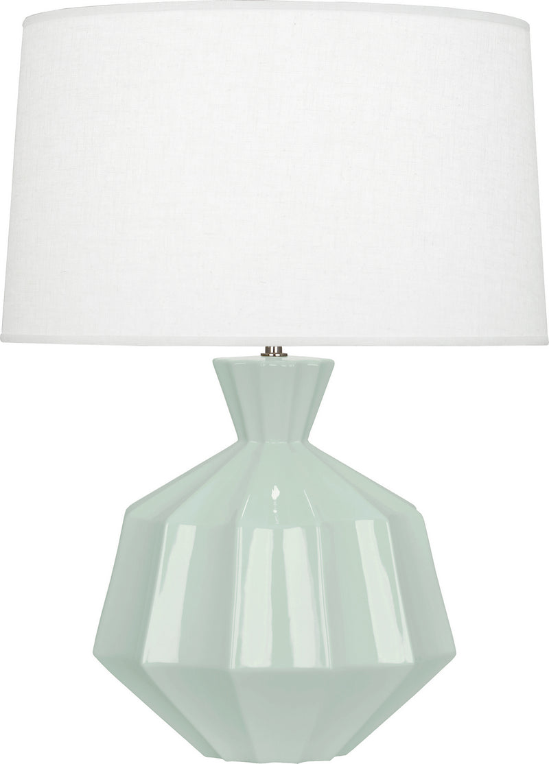 Robert Abbey CL999 One Light Table Lamp, Celadon Glazed Ceramic