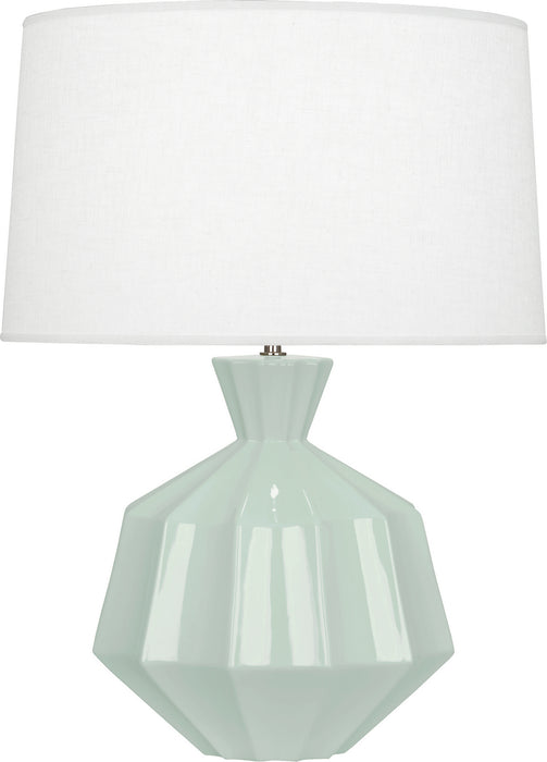 Robert Abbey CL999 One Light Table Lamp, Celadon Glazed Ceramic