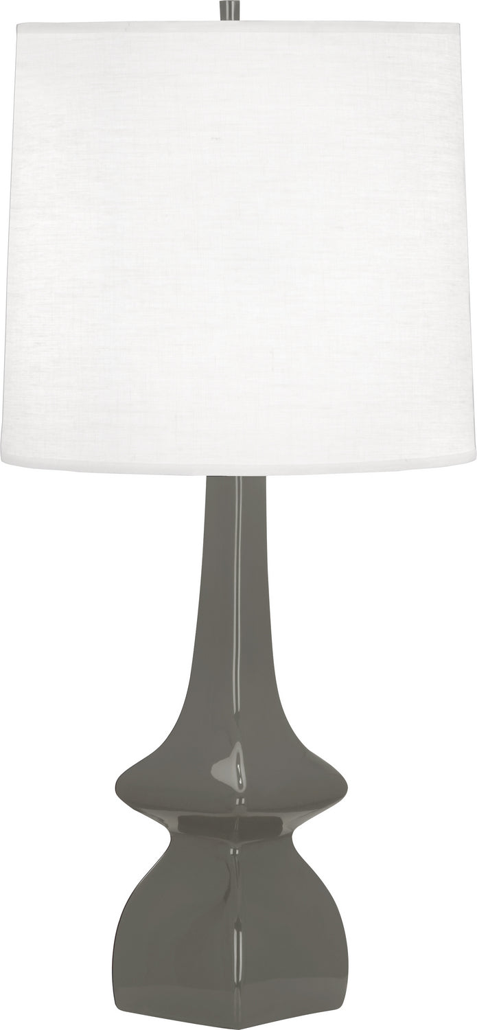 Robert Abbey CR210 One Light Table Lamp, ASH GLAZED CERAMIC