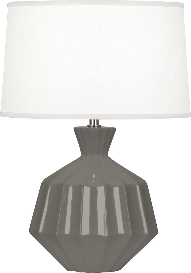 Robert Abbey CR989 One Light Accent Lamp, Ash Glazed Ceramic
