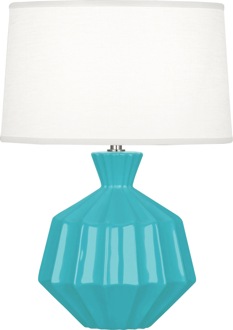 Robert Abbey EB989 One Light Accent Lamp, Egg Blue Glazed Ceramic