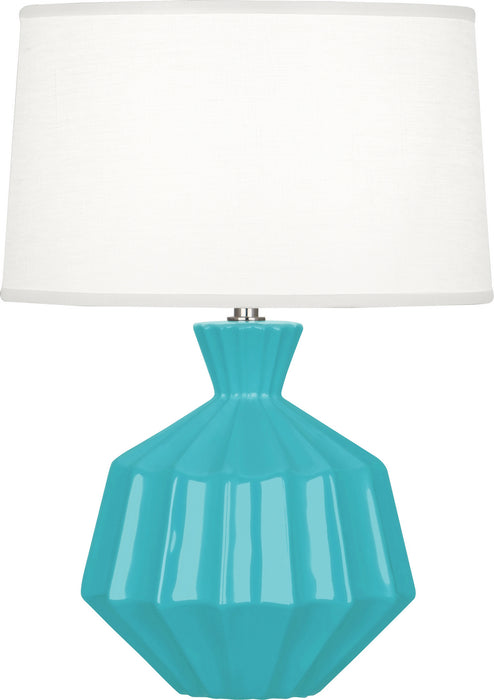 Robert Abbey EB989 One Light Accent Lamp, Egg Blue Glazed Ceramic