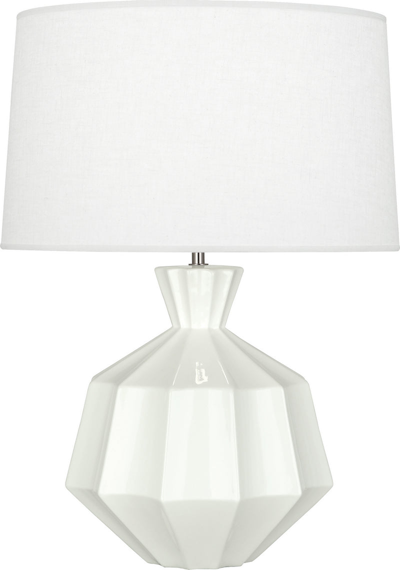 Robert Abbey LY999 One Light Table Lamp, Lily Glazed Ceramic