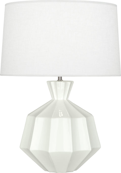 Robert Abbey LY999 One Light Table Lamp, Lily Glazed Ceramic