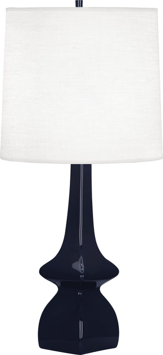 Robert Abbey MB210 One Light Table Lamp, MIDNIGHT BLUE GLAZED CERAMIC