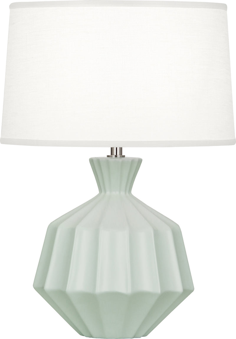 Robert Abbey MCL18 One Light Table Lamp, Matte Celadon Glazed Ceramic