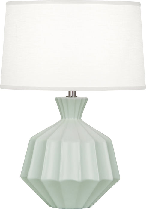 Robert Abbey MCL18 One Light Table Lamp, Matte Celadon Glazed Ceramic