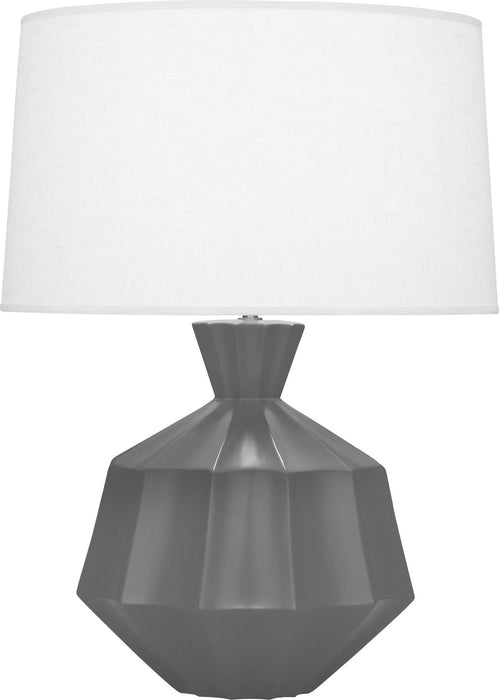 Robert Abbey MCR17 One Light Table Lamp, Matte Ash Glazed Ceramic