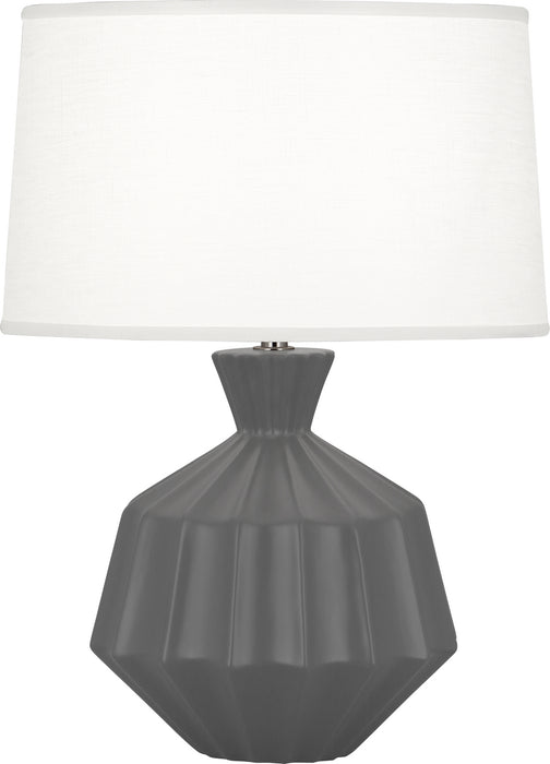 Robert Abbey MCR18 One Light Table Lamp, Matte Ash Glazed Ceramic