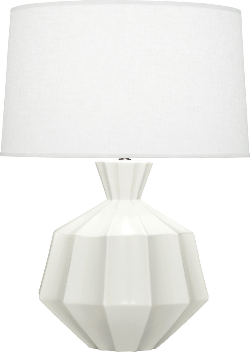 Robert Abbey MLY17 One Light Table Lamp, Matte Lily Glazed Ceramic