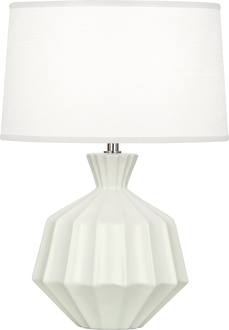 Robert Abbey MLY18 One Light Table Lamp, Matte Lily Glazed Ceramic