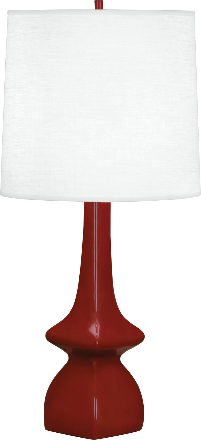 Robert Abbey OX210 One Light Table Lamp, OXBLOOD GLAZED CERAMIC