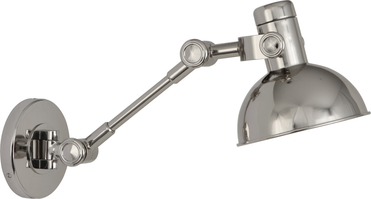 Robert Abbey S248 One Light Wall Swinger, Polished Nickel