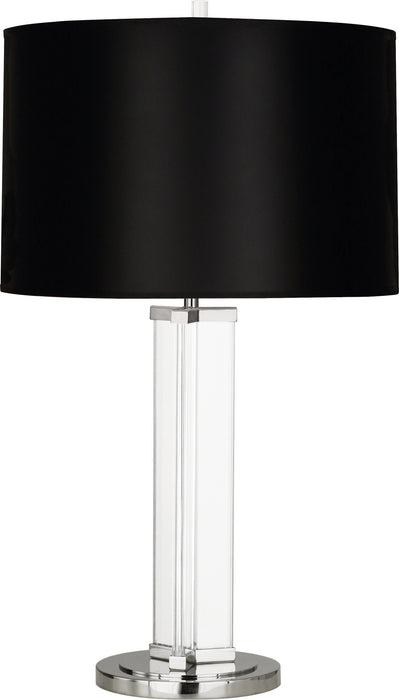 Robert Abbey S472B One Light Table Lamp, Clear Glass/Polished Nickel