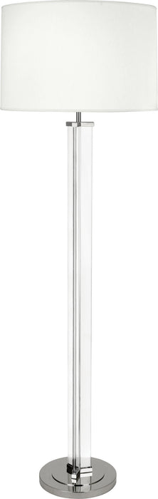 Robert Abbey S473 One Light Floor Lamp, Clear Glass/Polished Nickel