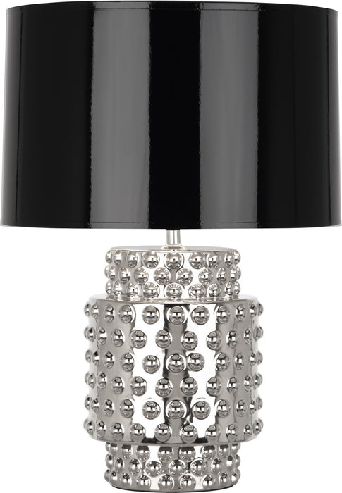 Robert Abbey S801B One Light Accent Lamp, Nickel Metallic Glaze