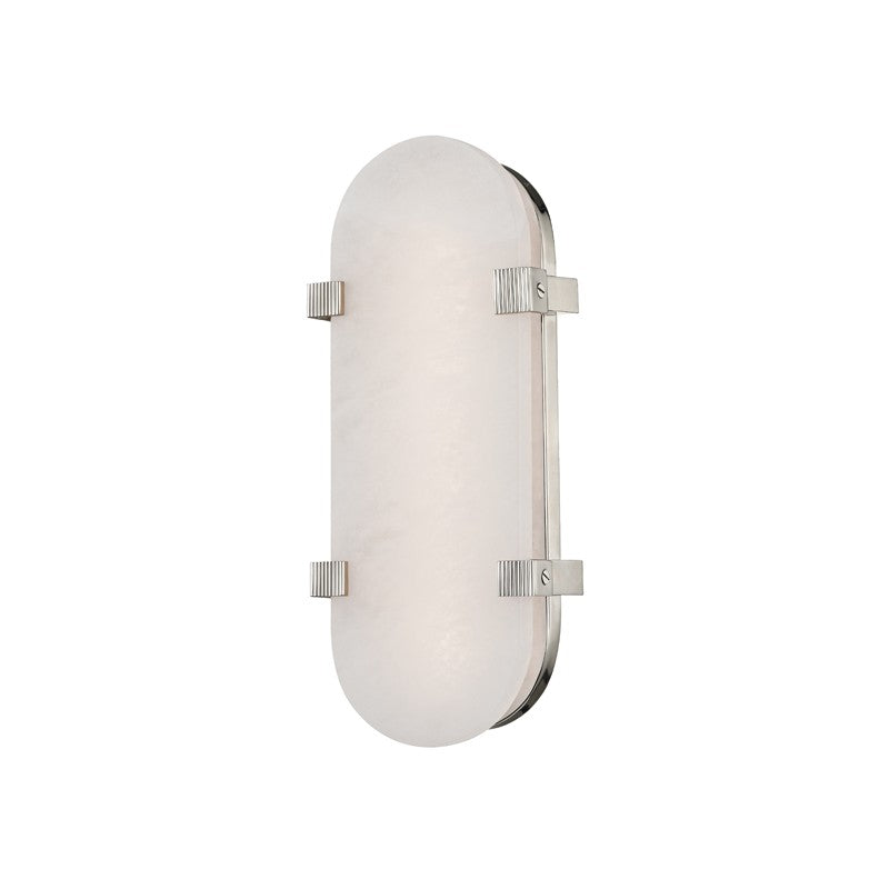 Hudson Valley 1114-PN LED Wall Sconce, Polished Nickel
