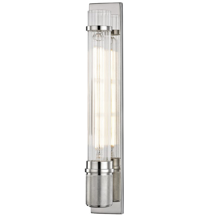 Hudson Valley 1200-PN One Light Wall Sconce, Polished Nickel