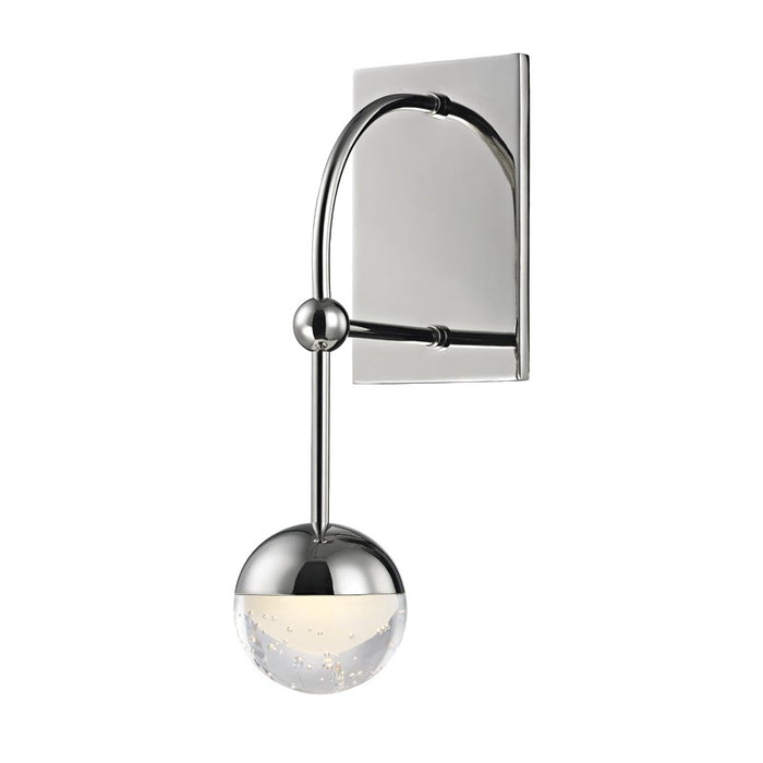 Hudson Valley 1221-PN LED Wall Sconce, Polished Nickel