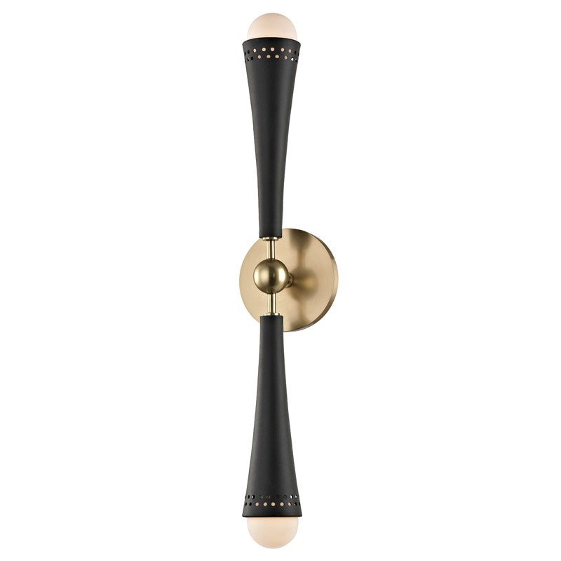 Hudson Valley 2122-AGB LED Wall Sconce, Aged Brass