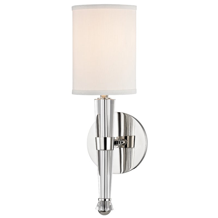 Hudson Valley 4110-PN One Light Wall Sconce, Polished Nickel