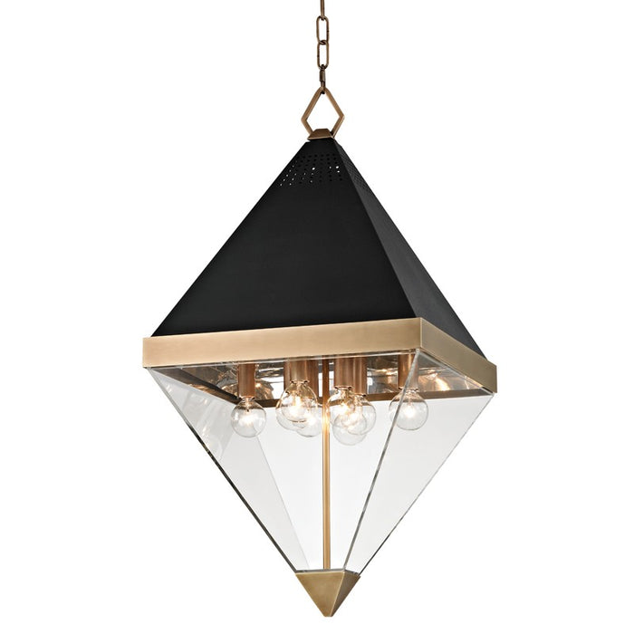 Hudson Valley 4515-AGB Eight Light Lantern, Aged Brass