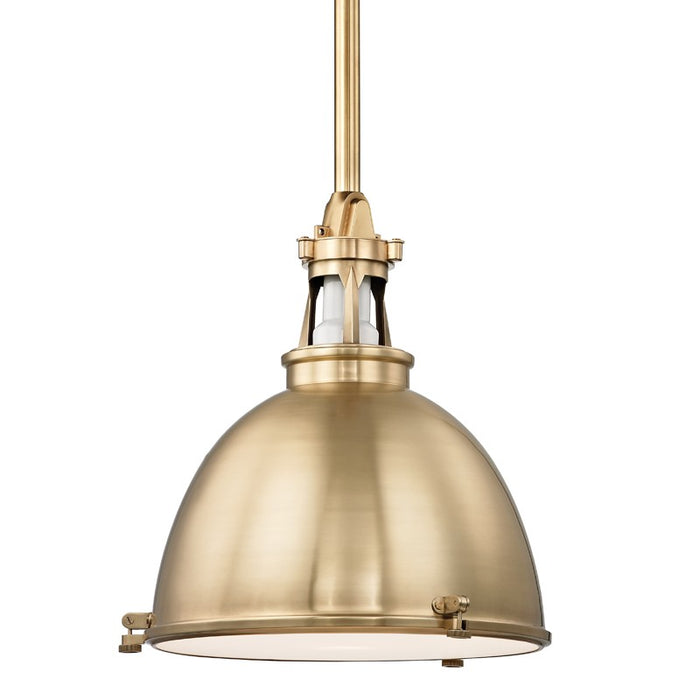 Hudson Valley 4620-AGB One Light Pendant, Aged Brass