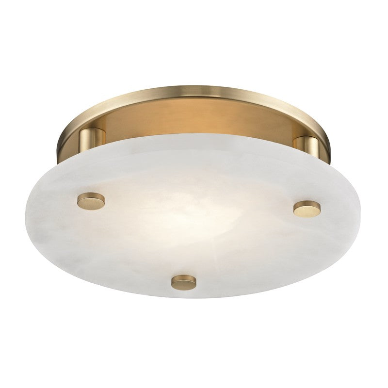 Hudson Valley 4712-AGB LED Flush Mount, Aged Brass