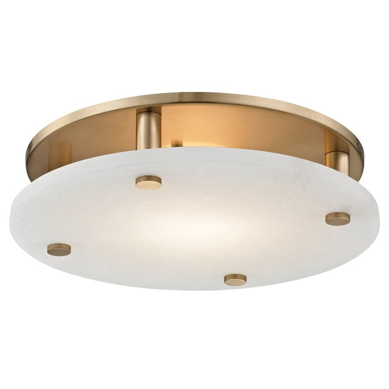 Hudson Valley 4715-AGB LED Flush Mount, Aged Brass
