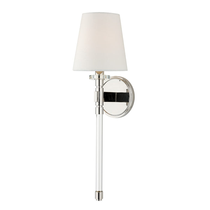 Hudson Valley 5410-PN One Light Wall Sconce, Polished Nickel