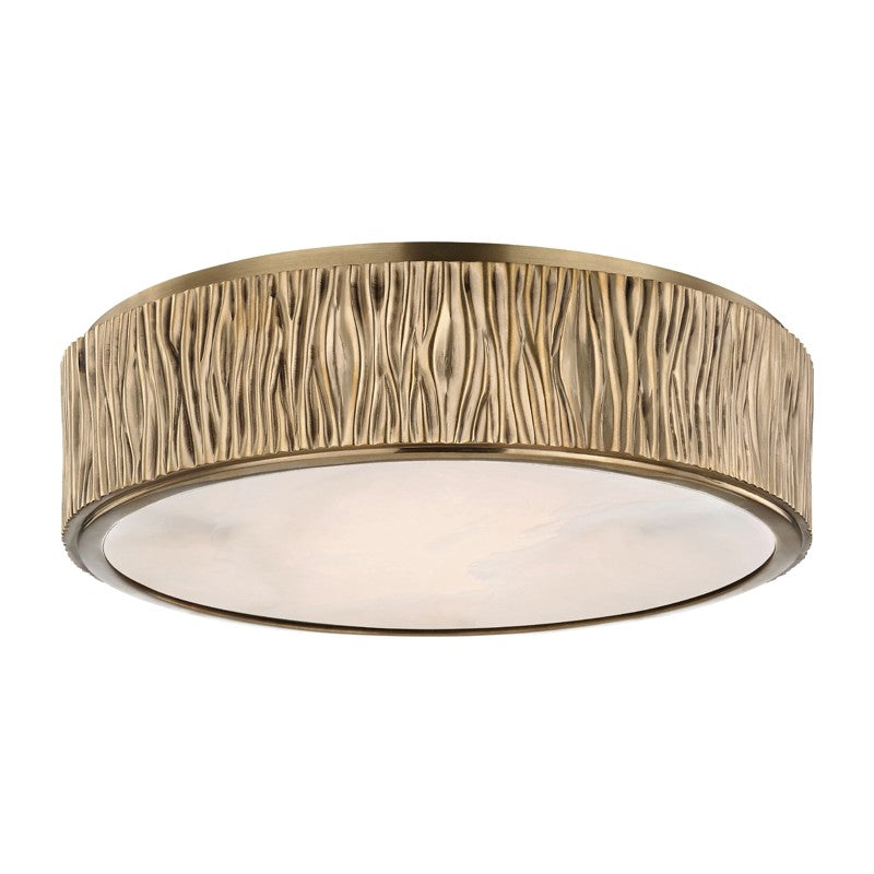 Hudson Valley 6213-AGB LED Flush Mount, Aged Brass