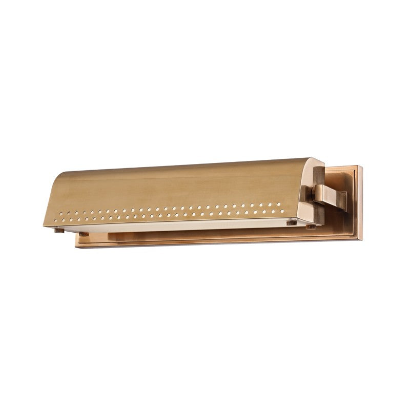 Hudson Valley 8114-AGB LED Picture Light, Aged Brass