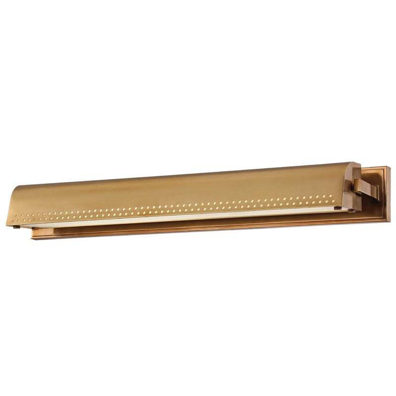 Hudson Valley 8124-AGB LED Picture Light, Aged Brass