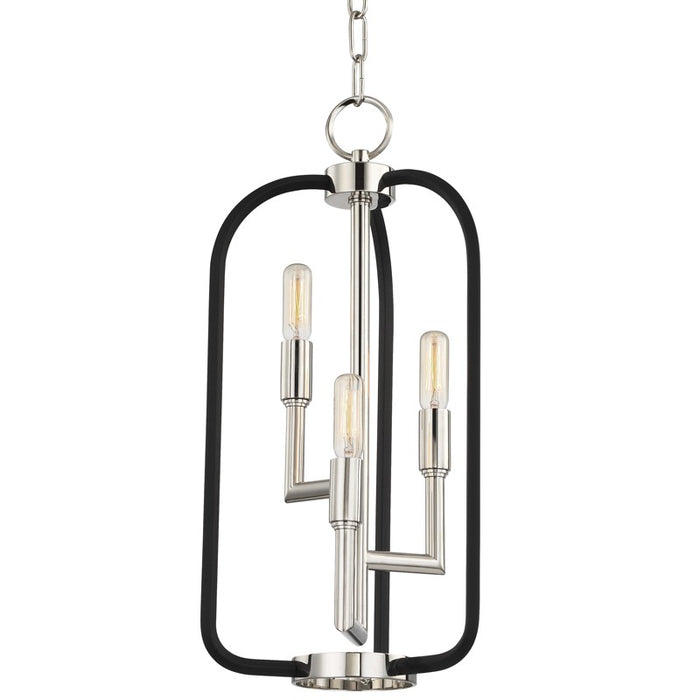 Hudson Valley 8313-PN Three Light Lantern, Polished Nickel