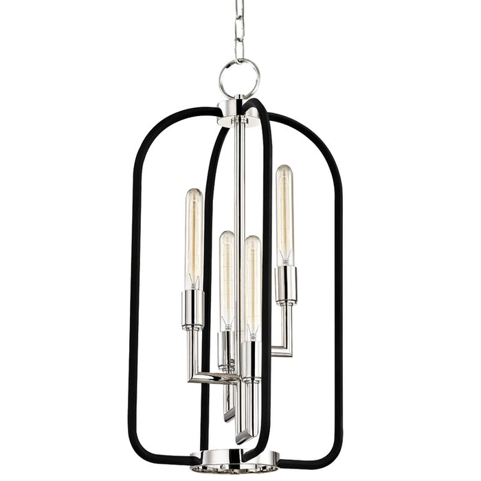 Hudson Valley 8314-PN Four Light Lantern, Polished Nickel
