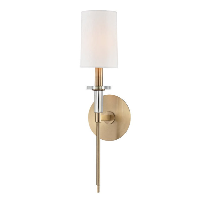 Hudson Valley 8511-AGB One Light Wall Sconce, Aged Brass
