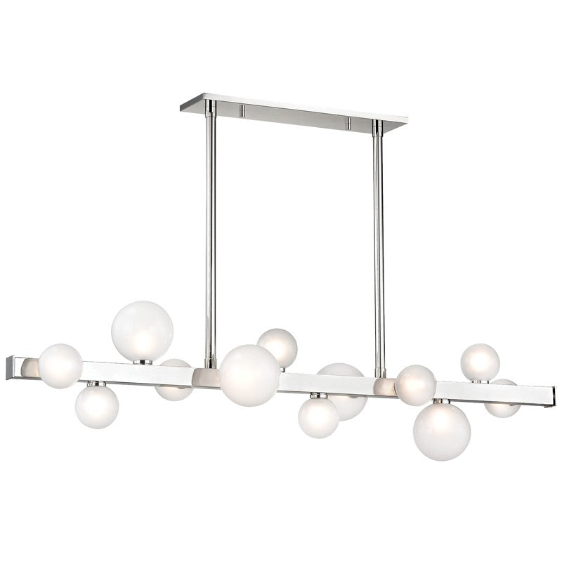 Hudson Valley 8744-PN LED Island Pendant, Polished Nickel