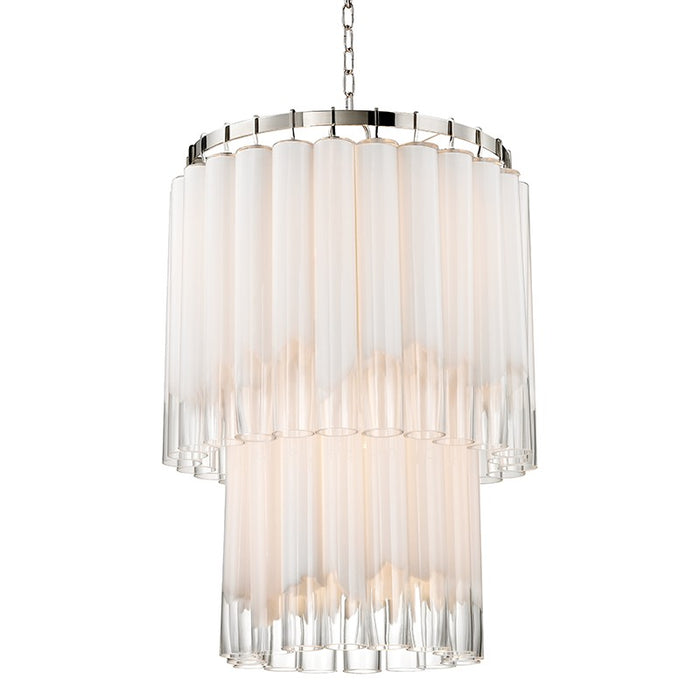 Hudson Valley 8924-PN Nine Light Chandelier, Polished Nickel