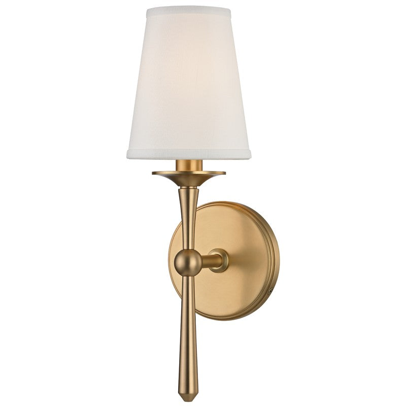 Hudson Valley 9210-AGB One Light Wall Sconce, Aged Brass