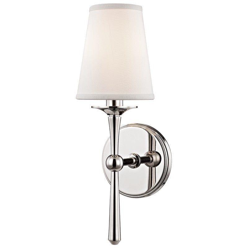 Hudson Valley 9210-PN One Light Wall Sconce, Polished Nickel