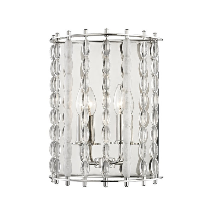 Hudson Valley 9300-PN Two Light Wall Sconce, Polished Nickel